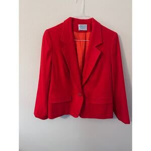 Vintage Pendleton Women's size 16 Red 100% Wool Blazer